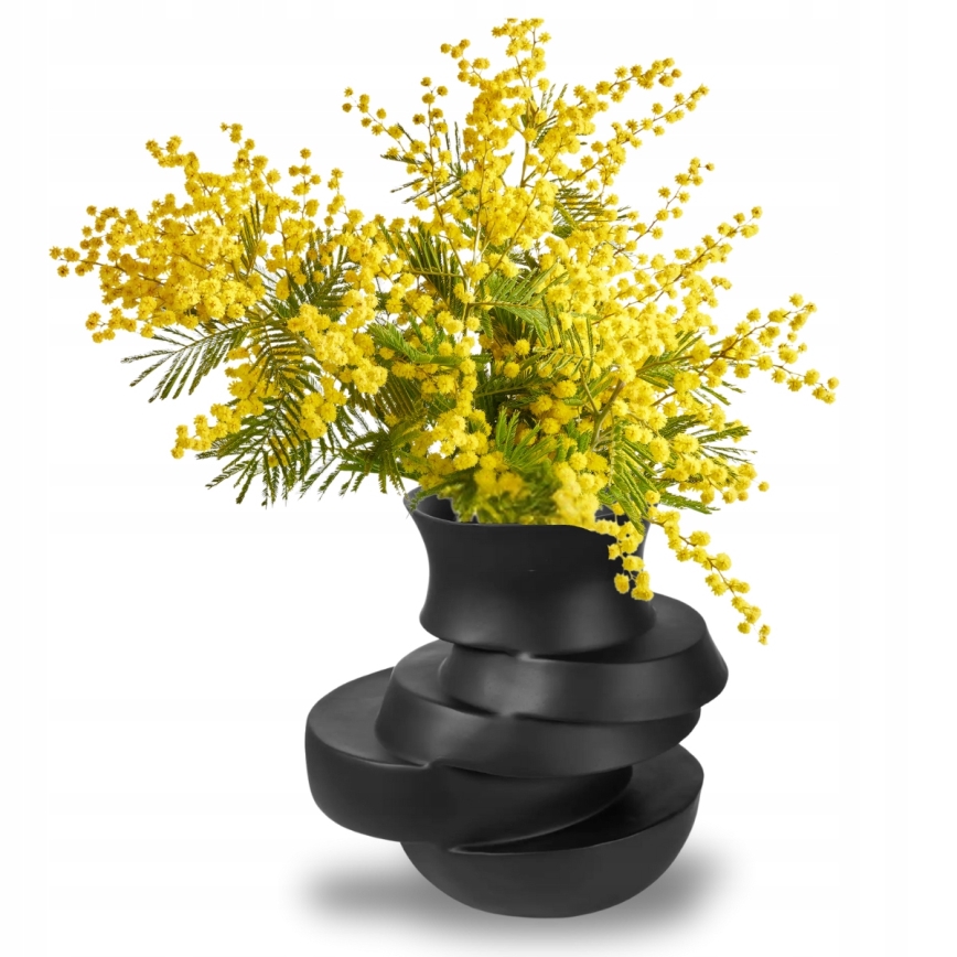 Hartsimaljakko 38x33x36 cm, mattamusta