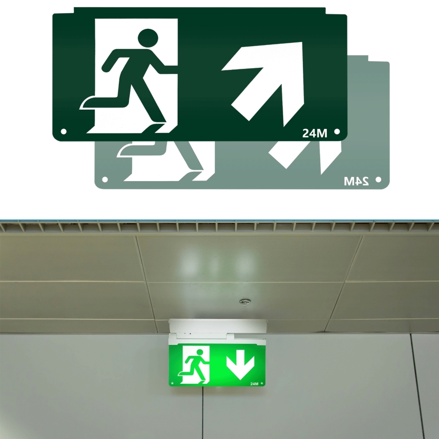 Hätävalaistuksen piktogrammi 16,2x32,7 cm