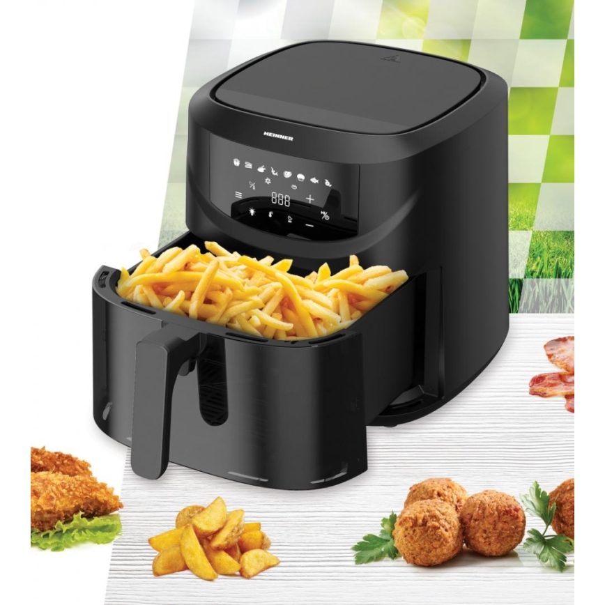 Heinner HAF-B8BK2000 - Kuumailmafriteeraus 7,6 l 2000W/230V musta