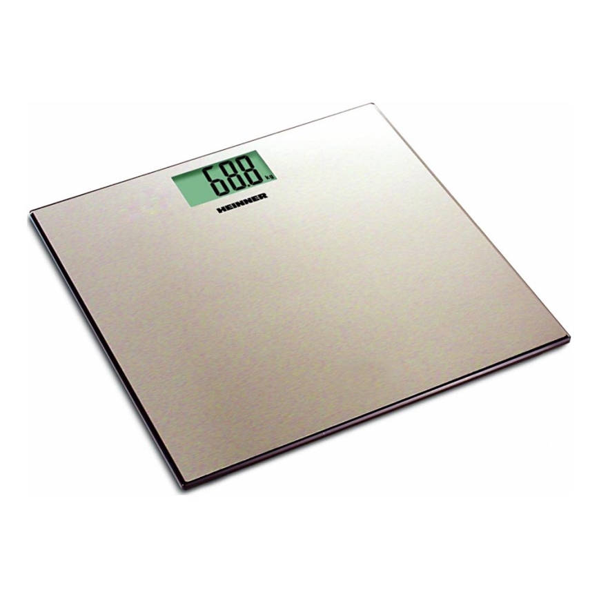 Heinner HBS-180SSGD - Digitaalinen henkilövaaka 2xAAA ruostumaton teräs