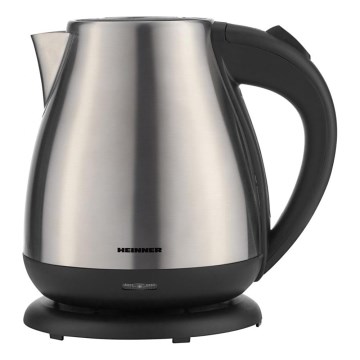 Heinner HEK-17IX - Nopea vedenkeitin 1,7 l 2200 W/230 V mattakromi/musta