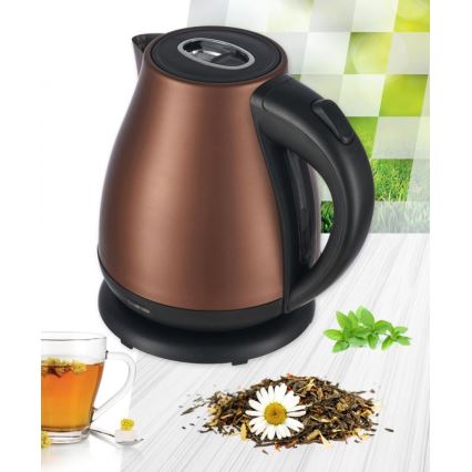 Heinner HEK-17IXC - Nopea vedenkeitin 1,7 l 2200 W/230 V kuparinvärinen