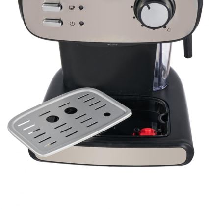 Heinner HEM-1100BKX - Espressokeitin portafiltterillä 850W/230V musta/mattakromi