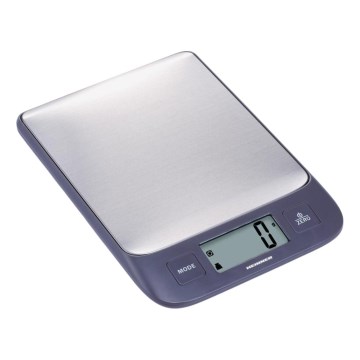 Heinner HKS-5IXBK - Digitaalinen keittiövaaka 2 x AAA harmaa/mattakromi