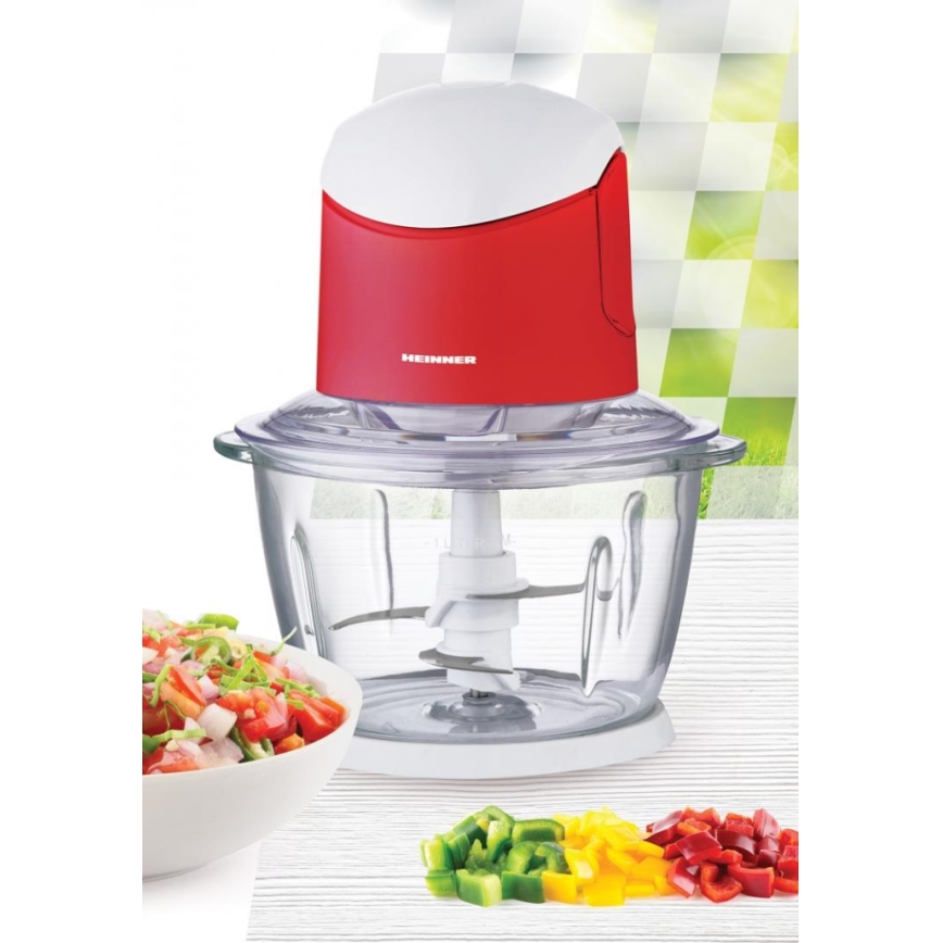 Heinner HMC-K500WHR - Silppuri 500W/230V punainen