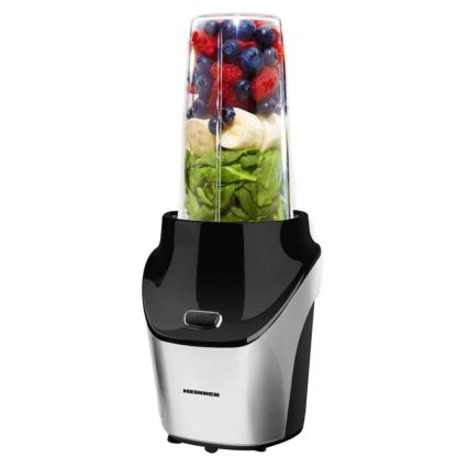 Heinner HSB-T1000SS - Smoothie-nutri-blenderi 1000 W/230 V mattakromi/musta