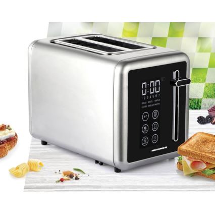 Heinner HTP-DD900BKSS - Digitaalinen leivänpaahdin 900W/230V, ruostumaton teräs