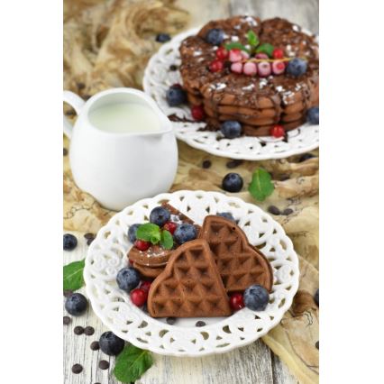 Heinner HWF-1000CR - Vohvelirauta 1000W/230V musta/ruusukulta