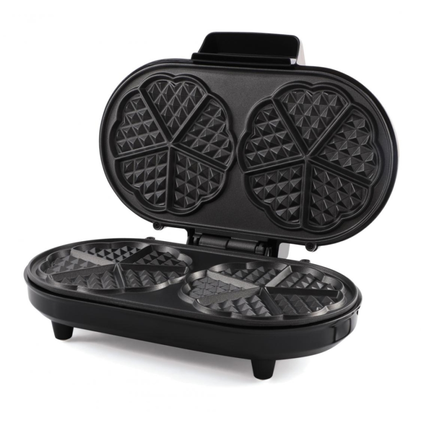 Heinner HWF-1000CR - Vohvelirauta 1000W/230V musta/ruusukulta