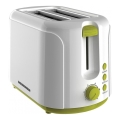 Heinner TP-750GR - Kahden aukon leivänpaahdin 750W/230V valkoinen/vihreä