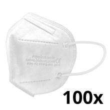 Hengityssuojain lasten koko FFP2 ROSIMASK MR-12 NR valkoinen 100kpl