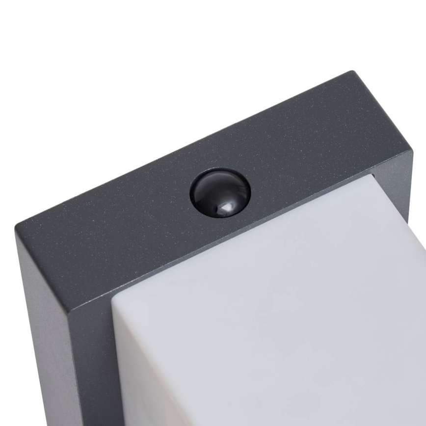 Hesperide - LED-aurinkokäyttöinen seinävalaisin liiketunnistimella MULTY LED/3,7V 2600 mAh IP65 antrasiitti
