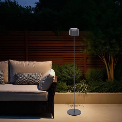 Hesperide - LED aurinkolamppu BOLTY LED/3,7V 2600 mAh IP65 antrasiitti