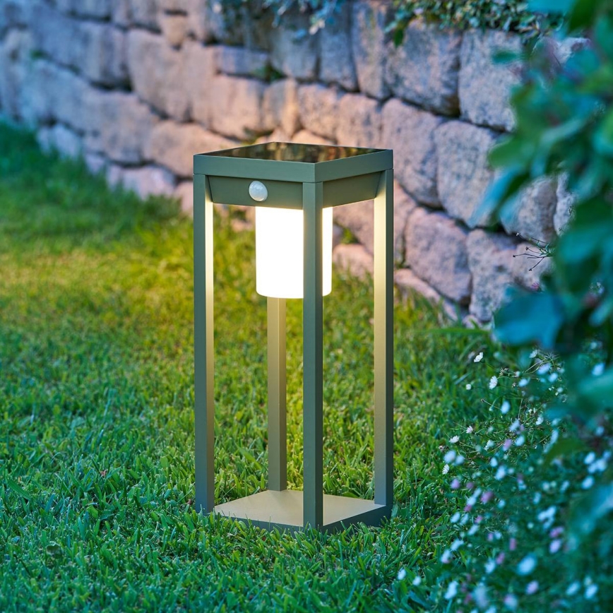 Hesperide - PIKY LED-aurinkolyhty liiketunnistimella, 3,7 V, 2600 mAh, 40 cm, IP65, vihreä