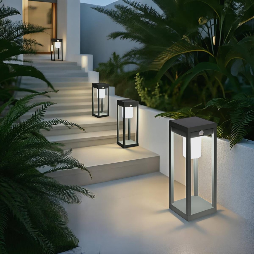 Hesperide - PIKY LED-aurinkolyhty liiketunnistimella, 3,7 V, 2600 mAh, 40 cm, IP65, vihreä