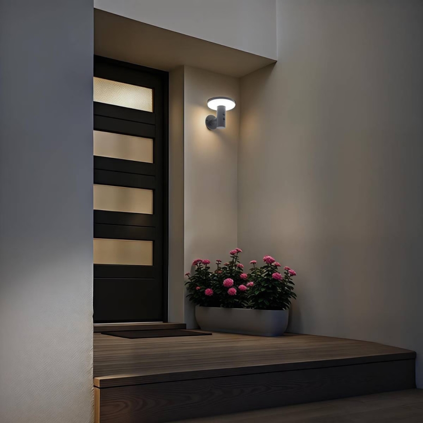 Hesperide - LED-aurinkokäyttöinen seinävalaisin liiketunnistimella DETEKT LED/3,7V 2600 mAh IP65