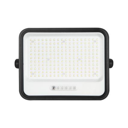 LED-himmennettävä aurinkokäyttöinen valonheitin LED/400W/3,2V 2000-8000K IP65 20000 mAh musta + kaukosäädin