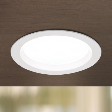 Himennettävä kylpyhuoneeseen upotettava LED-kattovalaisin OFFICE LED/25W/230V 3000/4000/6000K halkaisija 17 cm UGR<19 IP44 valkoinen