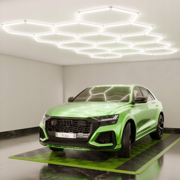 Himennettävä LED-kattovalaisin HEXAGON LED/570W/85-265V 5000K 522x298 cm CRI 90 IP54 valkoinen