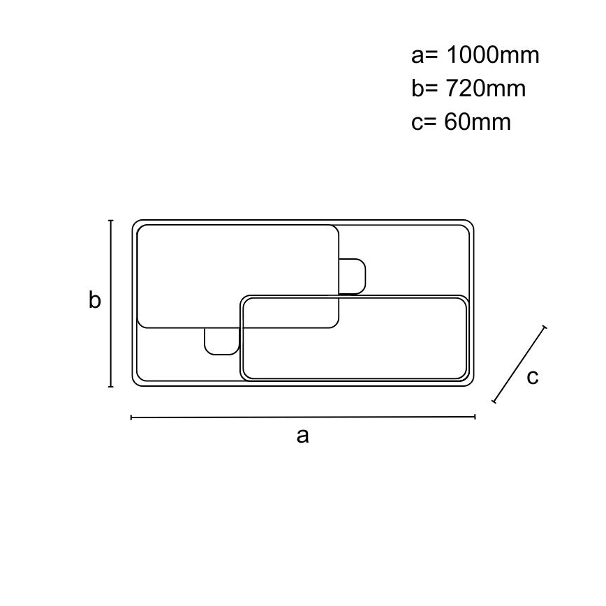 Himennettävä LED-kattovalaisin LED/280W/230V 3000-6500K + kaukosäädin