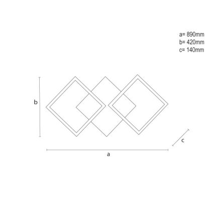 Himennettävä LED-kattovalaisin LED/85W/230V 3000-6500K + kaukosäädin