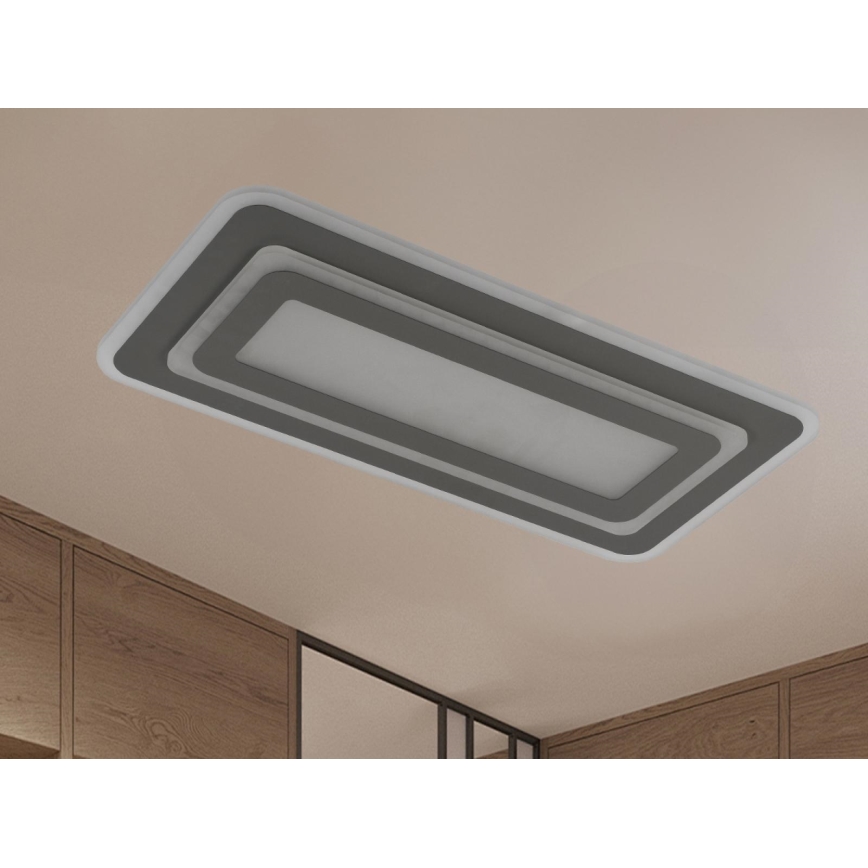 Himmennettävä LED-kattovalaisin LED/85W/230V 3000-6500K harmaa + kaukosäädin