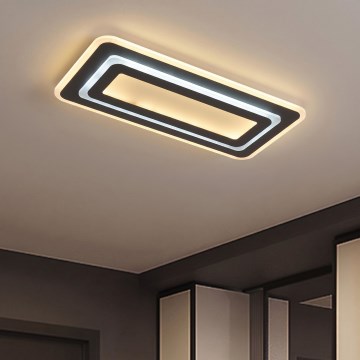 Himennettävä LED-kattovalaisin LED/85W/230V 3000-6500K musta + kaukosäädin