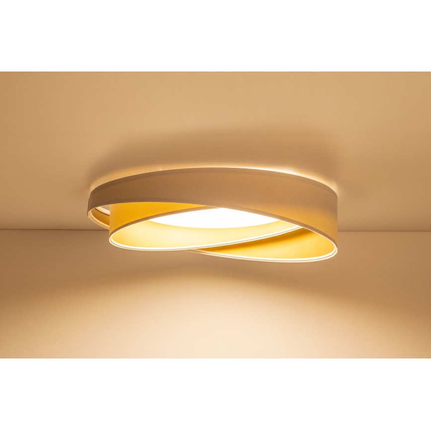 Himmennettävä LED-kattovalaisin SMART GALAXY MODERN LED/24W/230V 3000–6500K halkaisija 55 cm valkoinen/kultainen + kaukosäädin