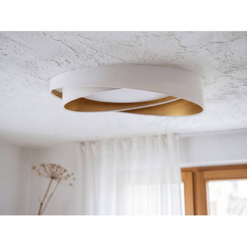 Himmennettävä LED-kattovalaisin SMART GALAXY MODERN LED/24W/230V 3000–6500K halkaisija 55 cm valkoinen/kultainen + kaukosäädin