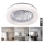 Himennettävä LED-kattovalaisin tuulettimella VENTELUX LED/24W/230V 3000/4000/6500K Ø 45 cm valkoinen + kaukosäädin