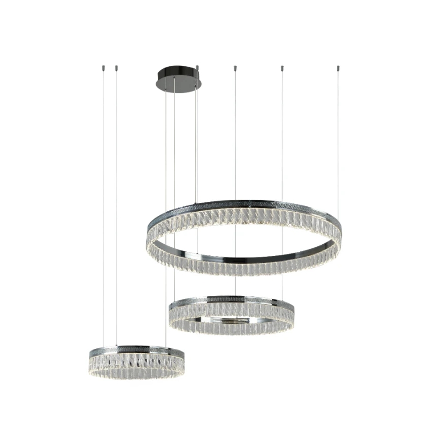 LED-himmennettävä kristallikruunu vaijerilla THALIA LED/120W/230V 3000-6000K + kaukosäädin