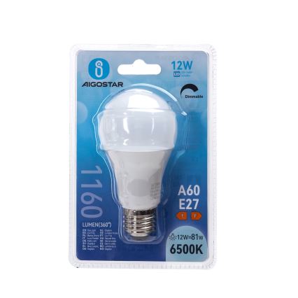 Himennettävä LED-lamppu A60 E27/12W/230V 6500K - Aigostar