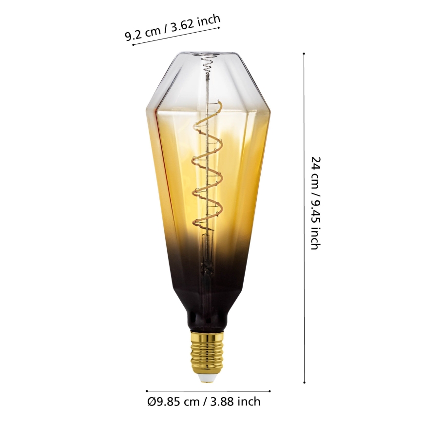 Himennettävä LED-lamppu VINTAGE E27/4W/230V 1700K beige - Eglo 110236