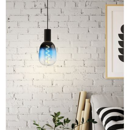 Himennettävä LED-lamppu VINTAGE T120 E27/4W/230V 2000K sininen - Eglo 110224