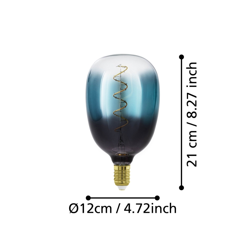 Himennettävä LED-lamppu VINTAGE T120 E27/4W/230V 2000K sininen - Eglo 110224