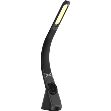 Himennettävä LED-pöytälamppu langattomalla latauksella MAGIC LED/5W/230V musta