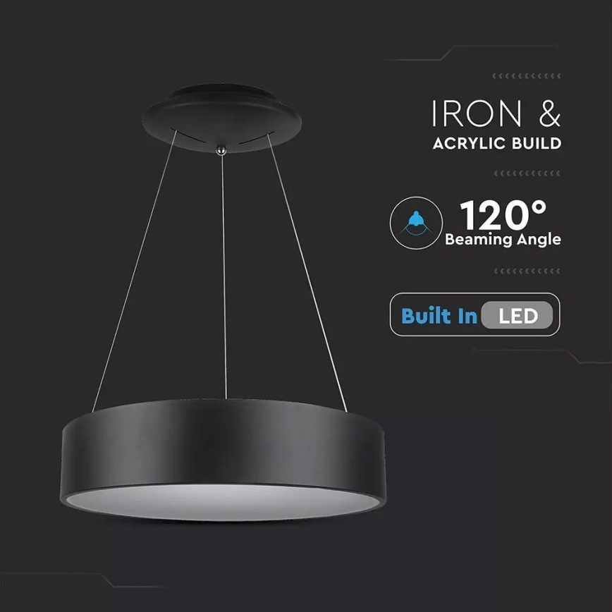 Himennettävä LED-riippuvalaisin vaijerilla LED/30W/230V