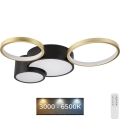 Himmennettävä ALIZEE LED-kattovalaisin/30W/230V 3000-6500K musta/kulta