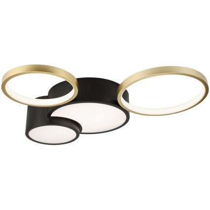 Himmennettävä ALIZEE LED-kattovalaisin/30W/230V 3000-6500K musta/kulta