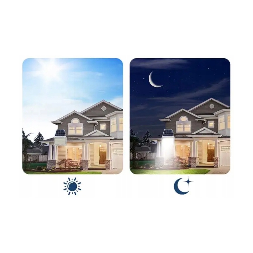 LED-himennettävä aurinkokäyttöinen valonheitin LED/100W/3,2V 5000K 10500 mAh IP65 musta + kaukosäädin