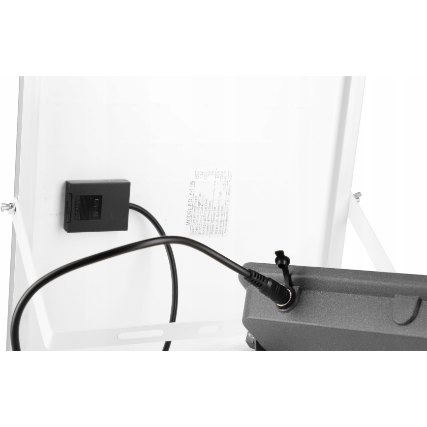 LED-himennettävä aurinkokäyttöinen valonheitin LED/100W/3,2V 5000K 10500 mAh IP65 musta + kaukosäädin
