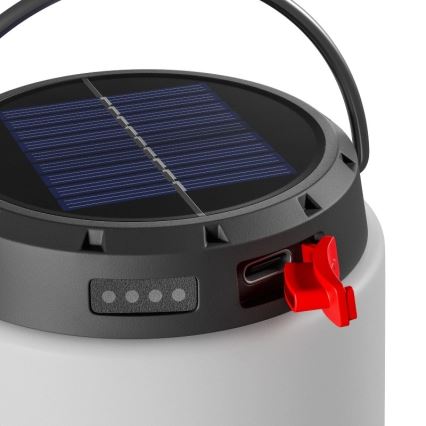Himmennettävä kannettava LED-aurinkokennolla ladattava lamppu LUMINA TUBO LED/5V 800 mAh