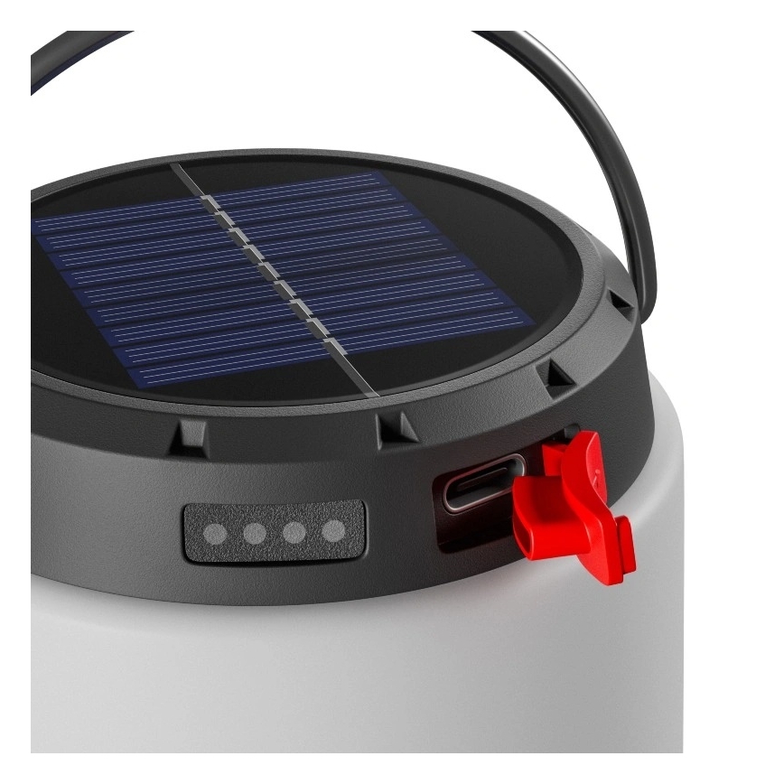 Himmennettävä kannettava LED-aurinkokennolla ladattava lamppu LUMINA TUBO LED/5V 800 mAh