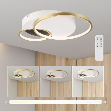 Himmennettävä kattovalaisin BENITO LED/31W/230V 3000-6500K valkoinen/kulta