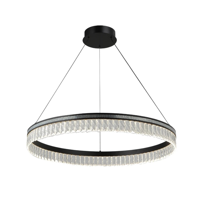 LED-himmennettävä kristallikruunu vaijerilla THALIA LED/55W/230V 3000-6000K halkaisija 80 cm + kaukosäädin