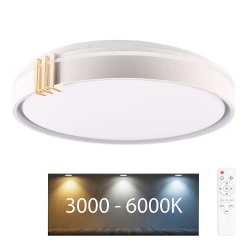 Himmennettävä kylpyhuoneen LED-kattovalaisin ARLETTA LED/72W/230V halkaisija 48 cm 3000-6000K IP44 + kauko-ohjaus