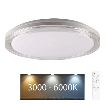 Himmennettävä kylpyhuoneen LED-kattovalaisin CASSANDRA LED/72W/230V halkaisija 49 cm 3000-6000K IP44 + kauko-ohjaus