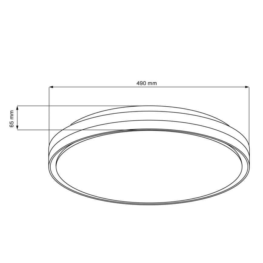 Himmennettävä kylpyhuoneen LED-kattovalaisin CASSANDRA LED/72W/230V halkaisija 49 cm 3000-6000K IP44 + kauko-ohjaus