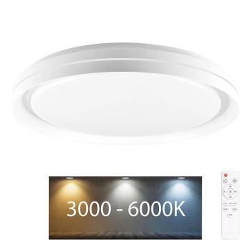Himmennettävä kylpyhuoneen LED-kattovalaisin ELIZA LED/48W/230V halkaisija 38,5 cm 3000-6000K IP44 + kauko-ohjaus