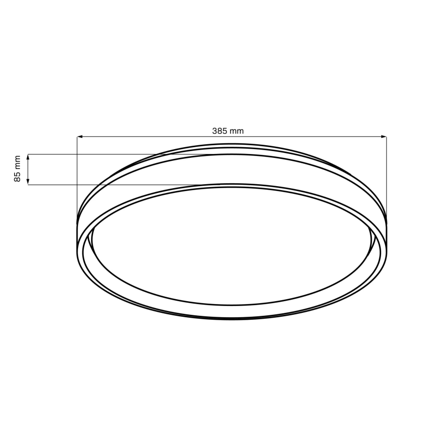 Himmennettävä kylpyhuoneen LED-kattovalaisin ELIZA LED/48W/230V halkaisija 38,5 cm 3000-6000K IP44 + kauko-ohjaus